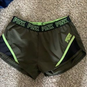 green vs pink shorts